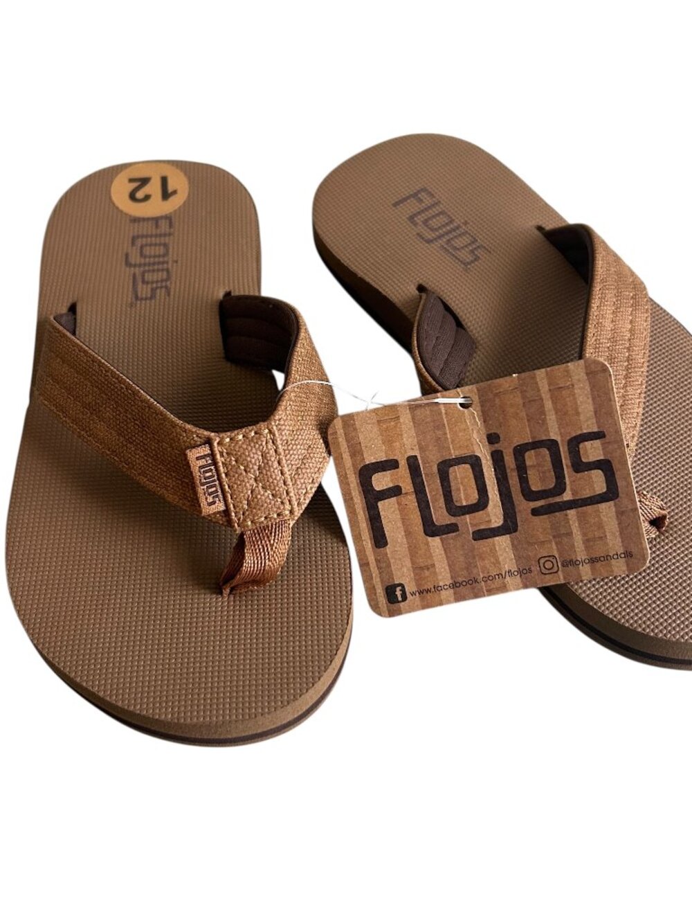 NWT FloJos Ryan Little Boys Sandal Flip Flop Size 12 Summer Beach Casual Preppy